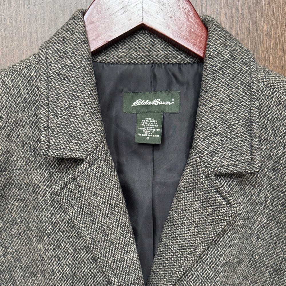 Eddie Bauer Brown Tweed Blazer - Picture 2 of 7